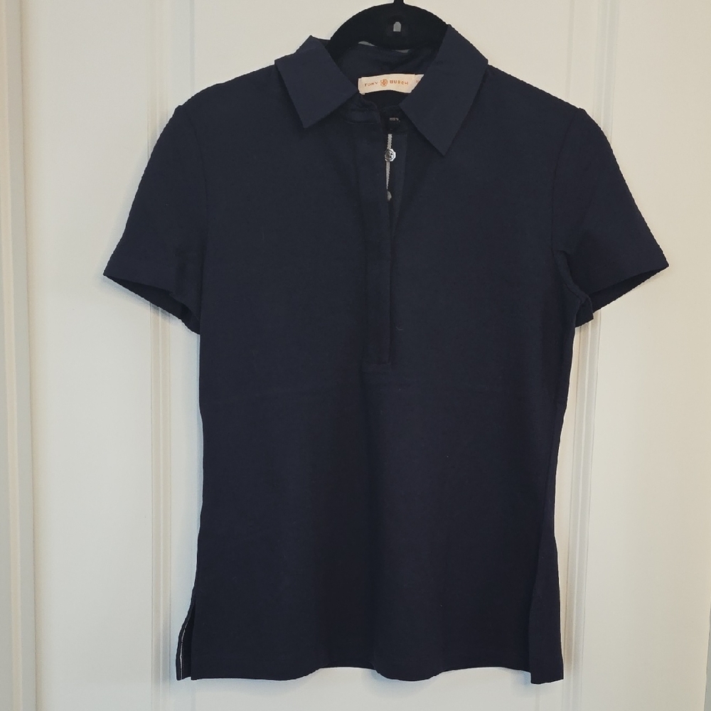 Women's Tory Burch Dark Blue Polo